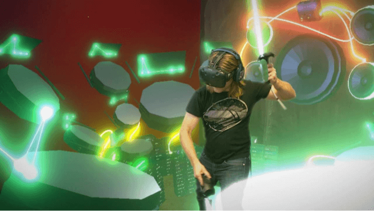 Person using Soundstage VR