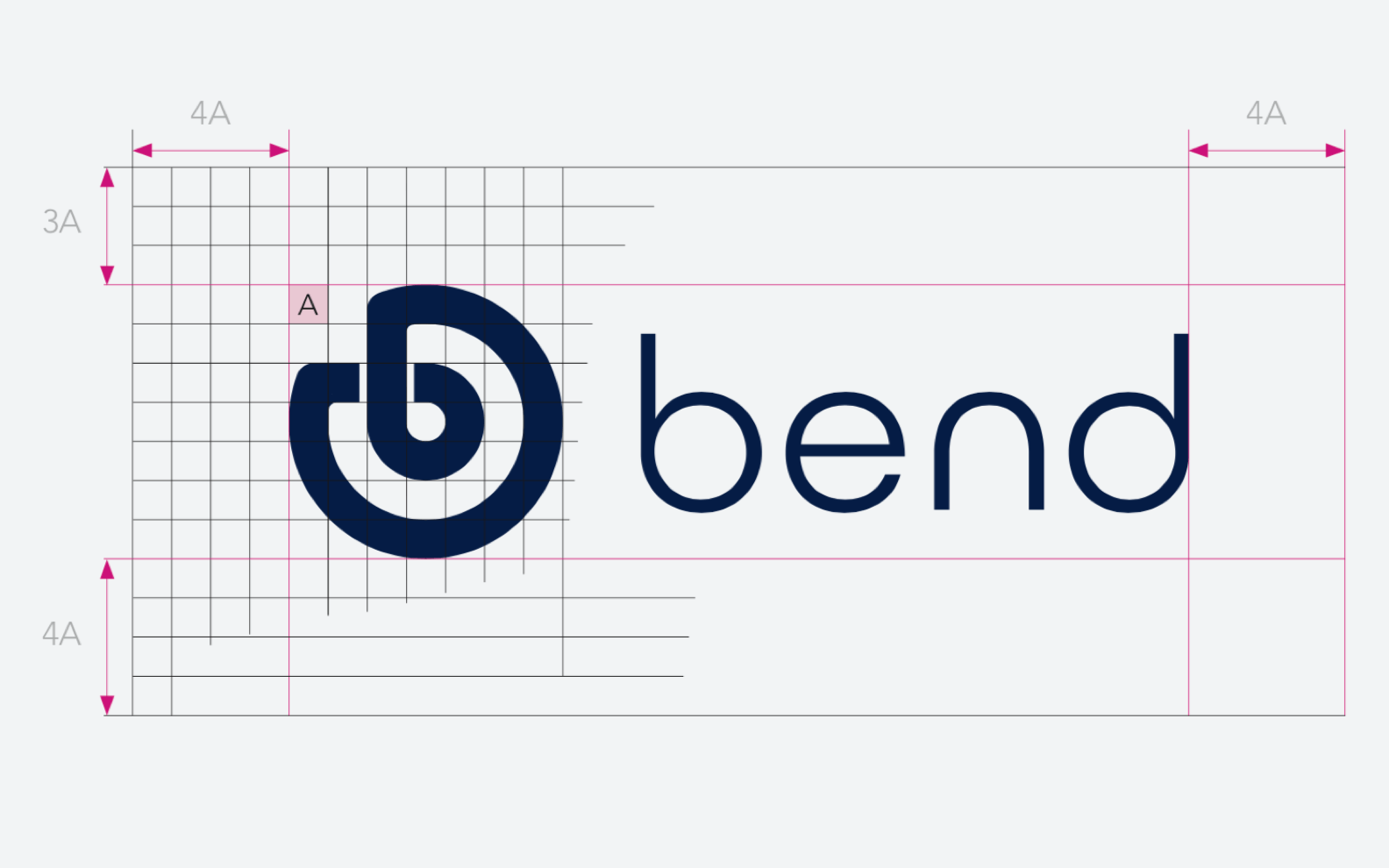 bend logo construction drawing