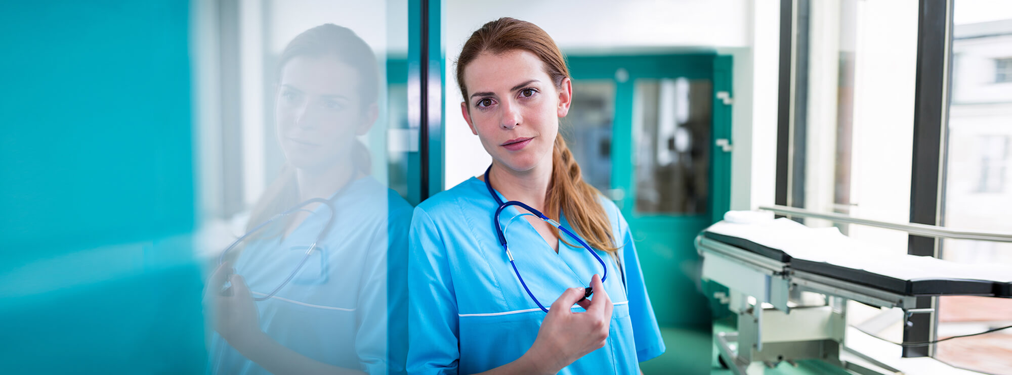 Healthcare professional in hospital setting
